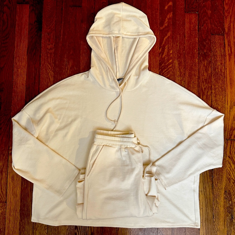 Rib Cream Set (Shein, size large)